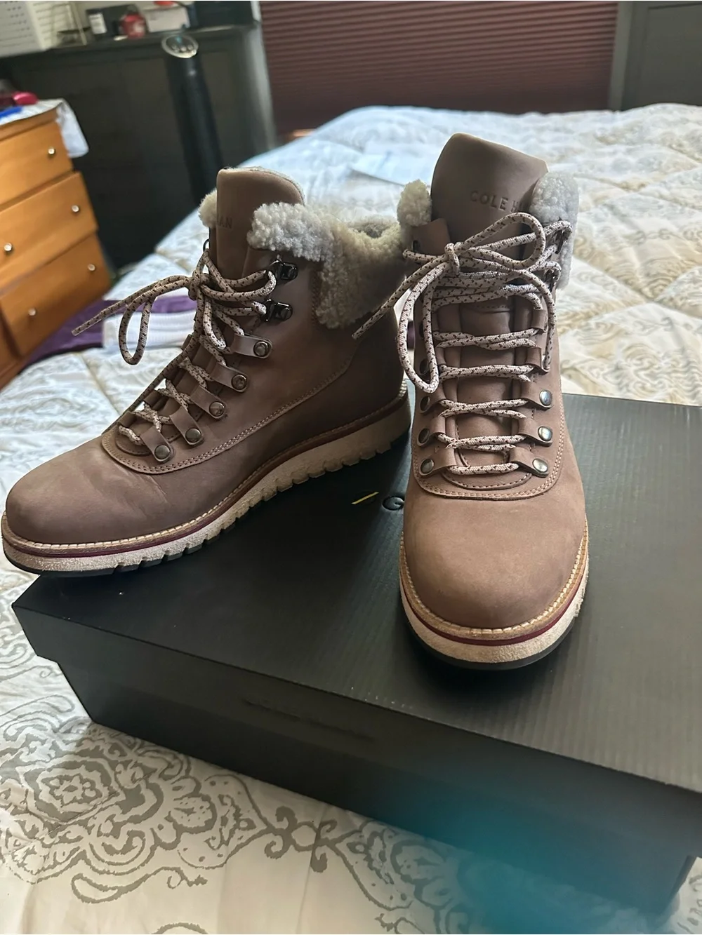 COLE HAAN - Twilight Mauve GRAND Explore Waterproof Hiker Boot | Size 8